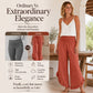 ✨ Easy Everyday Comfort | Women's High-Waisted Cotton-Linen Trousers