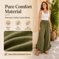 ✨ Easy Everyday Comfort | Women's High-Waisted Cotton-Linen Trousers