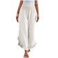 ✨ Easy Everyday Comfort | Women's High-Waisted Cotton-Linen Trousers