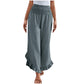 ✨ Easy Everyday Comfort | Women's High-Waisted Cotton-Linen Trousers