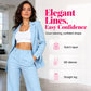✨ Effortless Elegance | Women's Blazer & Straight-Leg Trousers Set