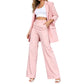 ✨ Effortless Elegance | Women's Blazer & Straight-Leg Trousers Set