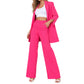 ✨ Effortless Elegance | Women's Blazer & Straight-Leg Trousers Set