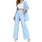✨ Effortless Elegance | Women's Blazer & Straight-Leg Trousers Set