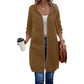 ⌛Limited-Time Offer🛍️Women Mid-Length Hooded Sweatshirt Jacket Casual Zip Up Cardigan Coat with Pockets