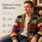 ✨ Quality You Can Feel | Men's Shawl-Collar Striped Knit Cardigan
