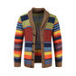 ✨ Quality You Can Feel | Men's Shawl-Collar Striped Knit Cardigan