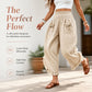 ✨ Effortless Everyday Style | Women's Smocked High-Waist Wide-Leg Trousers