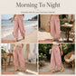 ✨ Effortless Everyday Style | Women's Smocked High-Waist Wide-Leg Trousers