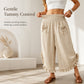 ✨ Effortless Everyday Style | Women's Smocked High-Waist Wide-Leg Trousers