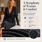 ✨ Elevated Comfort | Women's V-Neck Ribbed Knit Tie-Wrap Dress