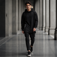 ☁️ All-Day Comfort | Men's Relaxed-Fit High-Neck Hooded Sweatshirt