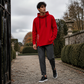 ☁️ All-Day Comfort | Men's Relaxed-Fit High-Neck Hooded Sweatshirt