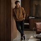☁️ All-Day Comfort | Men's Relaxed-Fit High-Neck Hooded Sweatshirt