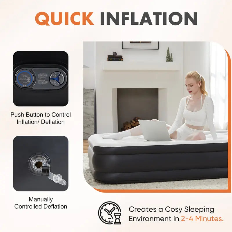 💥Best Sellers-Large Inflatable Mattress-For everyday use at home and outdoors✈️Free Shipping