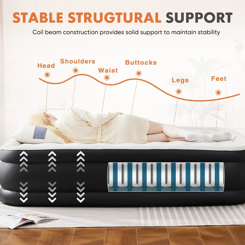 💥Best Sellers-Large Inflatable Mattress-For everyday use at home and outdoors✈️Free Shipping